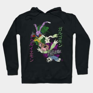 Twin beasts in the champion level Hoodie